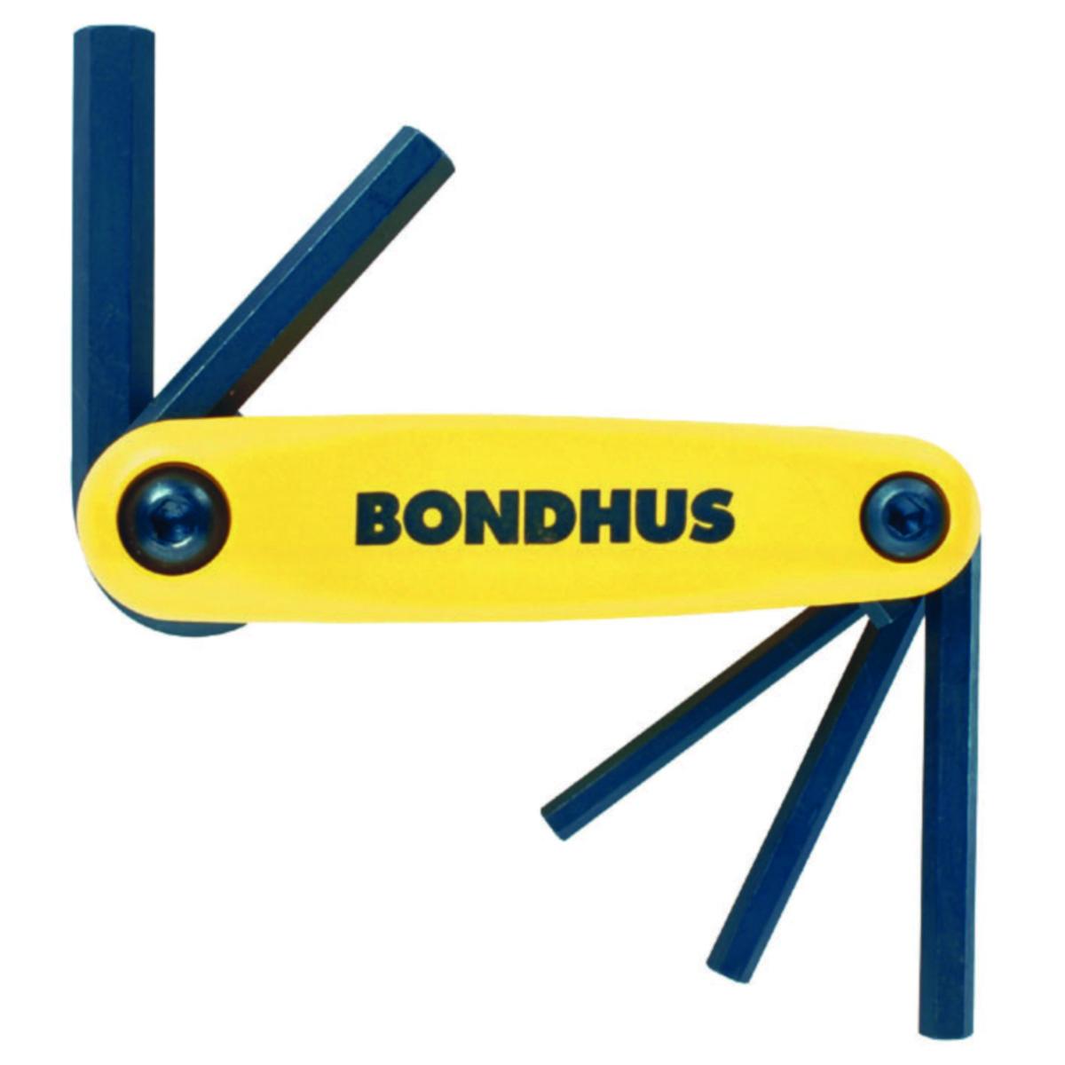 Foldesett Bondhus tommer Sekskant - Foldesett GorillaGrip Bondhus 3/16" - 3/8" 6kt 5stk