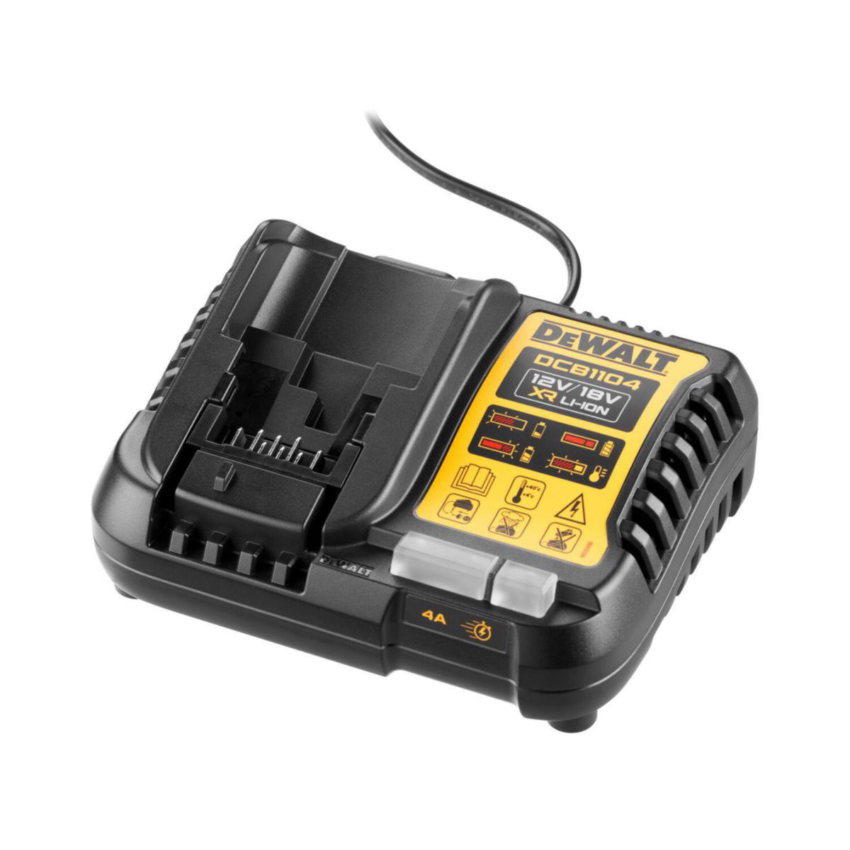 Batterilader DeWalt DCB1104-QW - Batterilader DCB1104-QW DeWalt 10.8-18V multilader
