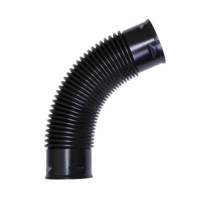 110mm flexibend f/dv drensrør m/2 muffer sort - flexibend...