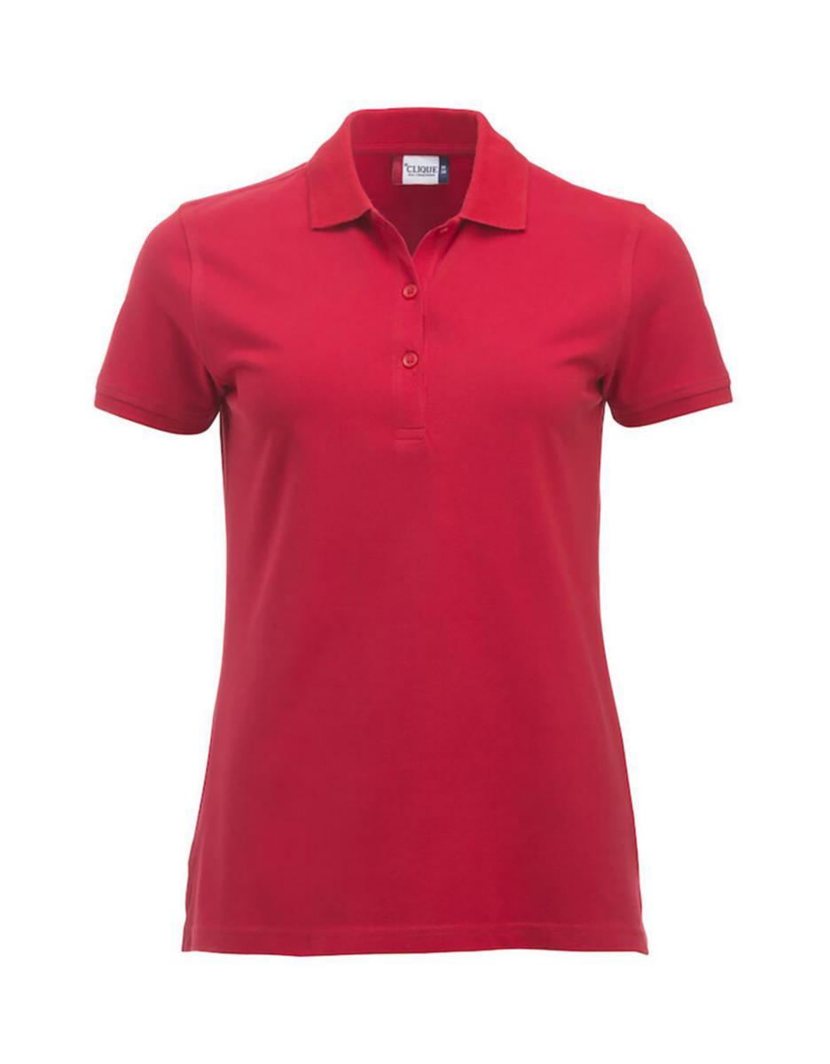 Piqueskjorte dame Clique™ Marion 028246 - Piqueskjorte dame Clique Marion Rød str L