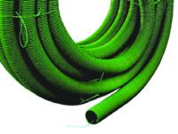 Kabelrør DVR med trekketråd i kveil, grønn