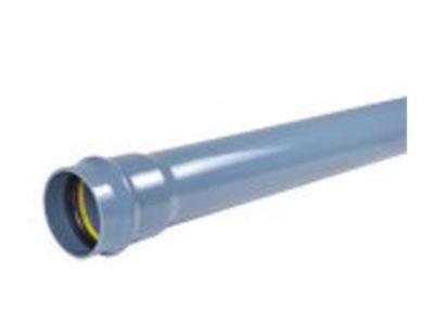 160 mm PVC trykkrør SDR 21 m/muffe og pakning lgd= 6 mtr