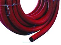 Kabelrør DVR med trekketråd i kveil, rød