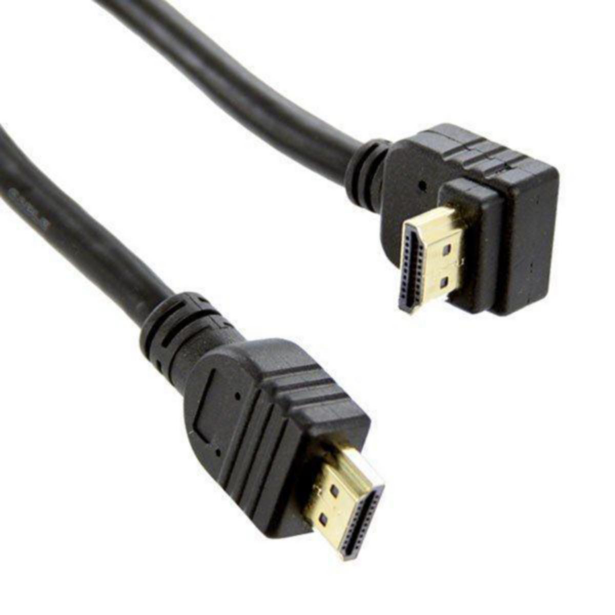 Patchesnor HDMI IKN 1.4 Rett-Vinkel - Snor HDMI 1.4 Rett-Vink.. 10m 26AWG