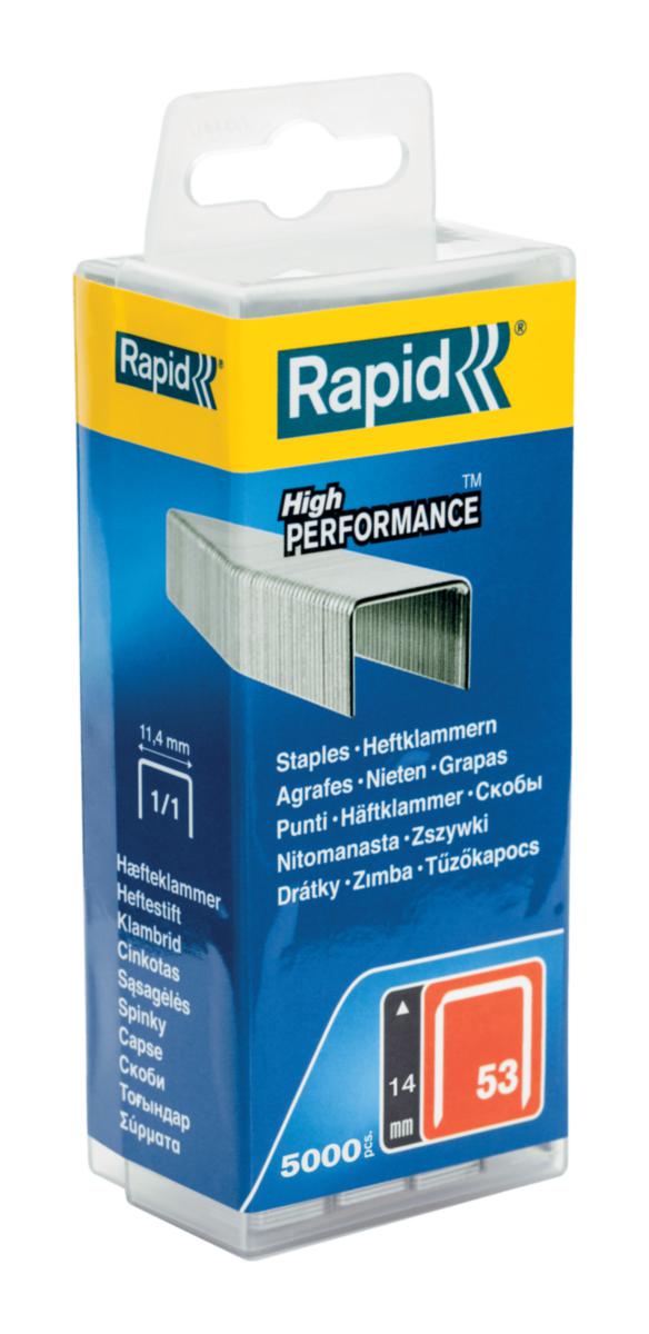 Stifteklammer Rapid 53 Fintråd - Stifteklammer fintråd Nr.53 Rapid 53/8 5000pk