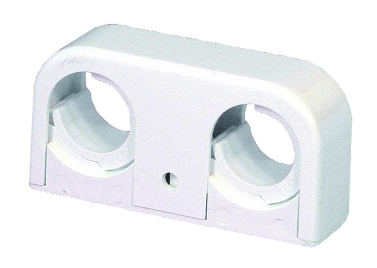 Alu-Pex klammer Purus Joti dobbel CC-40 - 18-22 mm cc-40 rørklammer dobbel. hvit