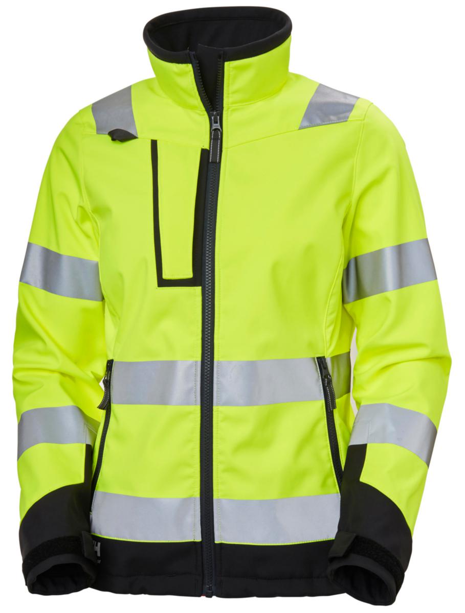 Softshelljakke dame HH Alna 2.0 HiVis kl.2 - Softshelljakke dame HH Alna 2 HiVis kl.2 gul/koksgrå str L