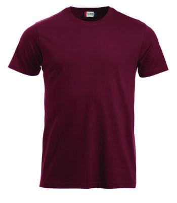 T-skjorte Clique New Classic-T Burgunder str XL