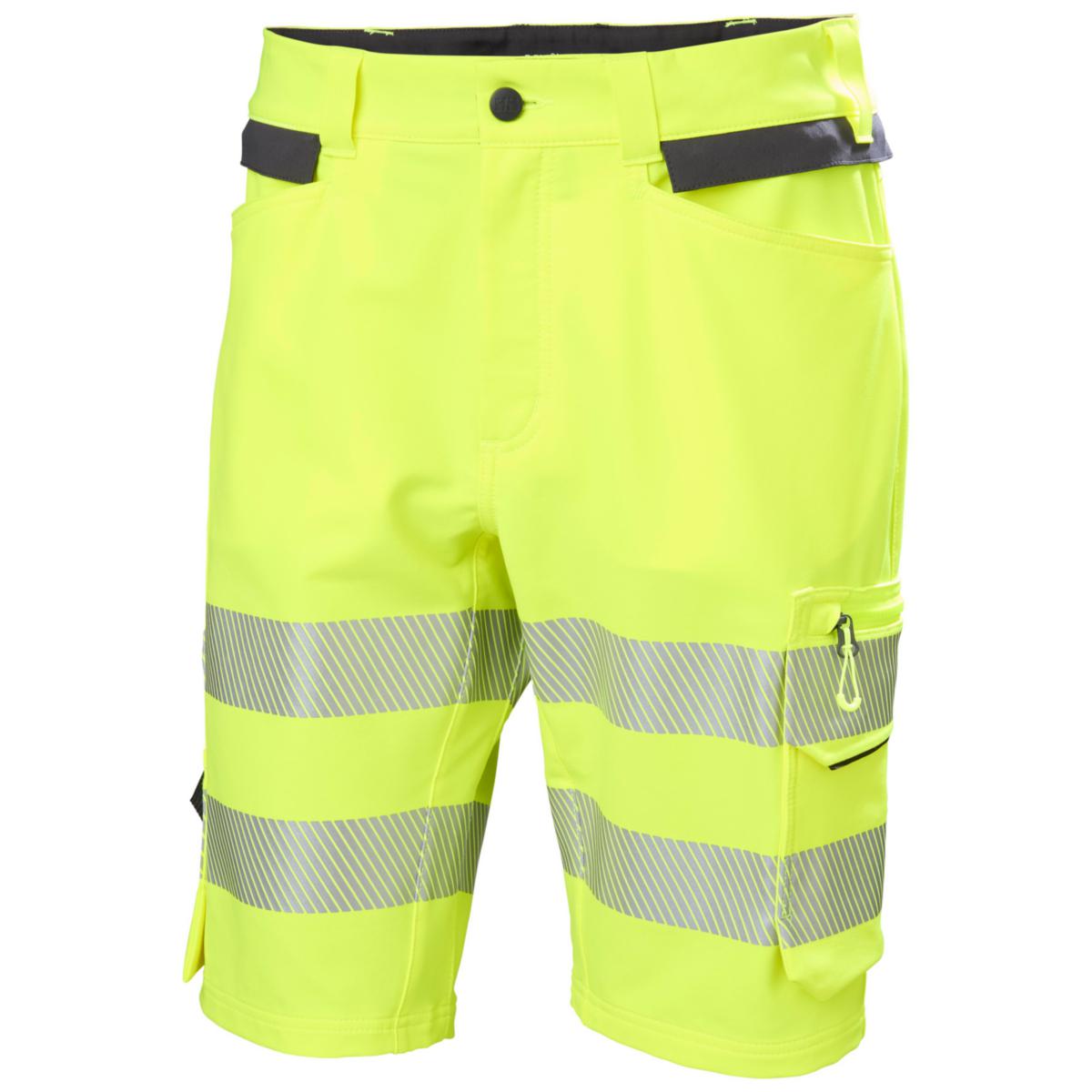 Håndverksshorts HH ICU CNCT HiVis kl.1 - Håndverksshorts HH ICU CNCT HiVis kl.1 gul/koksgrå str C44