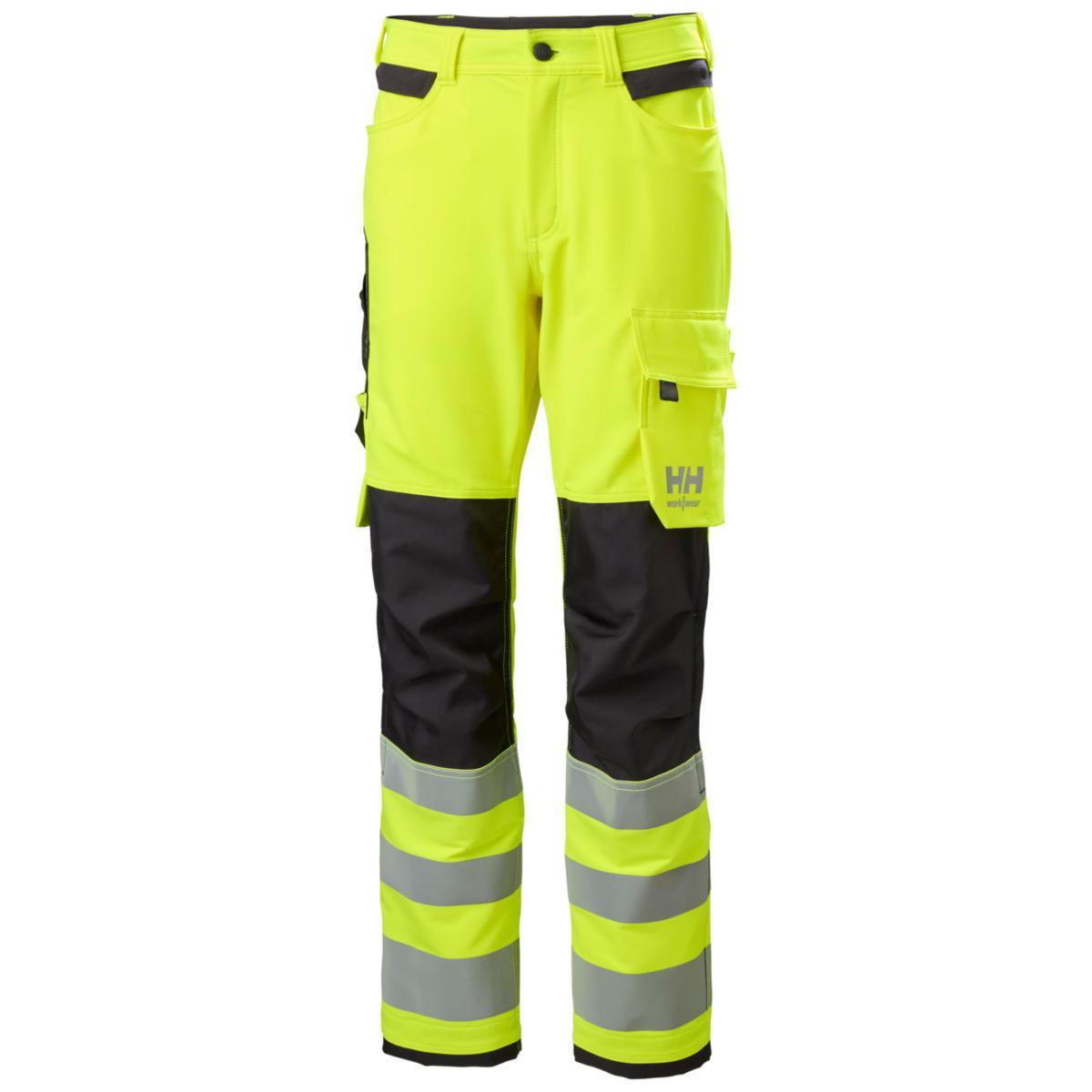 Håndverksbukse dame HH Alna 4X CNCT HiVis kl.2 - Håndverksbukse dame HH Alna 4X CNCT HiVis kl.2 gul/gr str C44