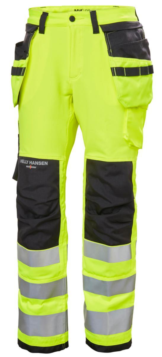 Håndverksbukse dame HH Luna HiVis kl.2 - Håndverksbukse dame HH Luna HiVis kl.2 gul/koksgrå str C38