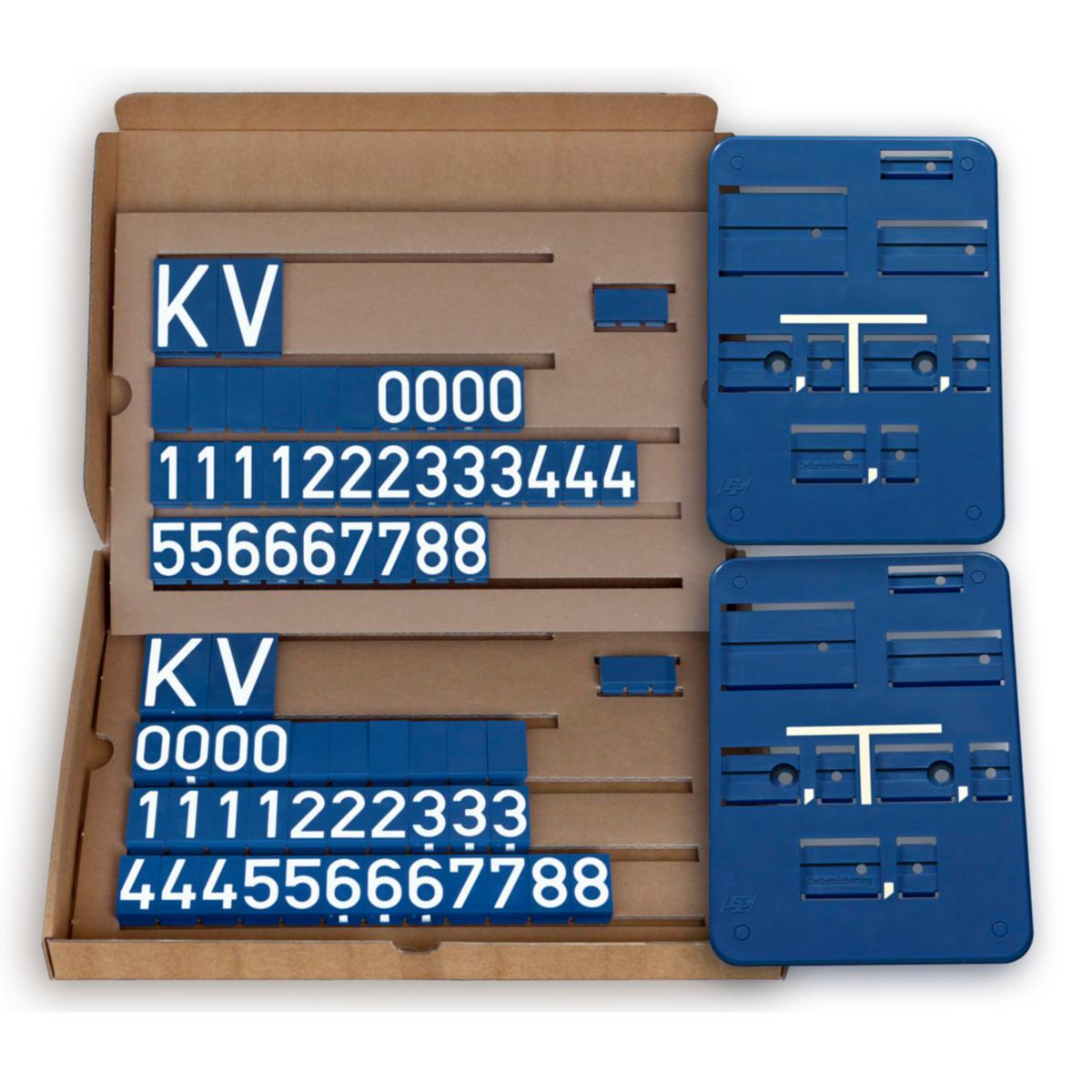 Standardpakker skilt, a-collection - Standard pakke B f/vann-10803 (25 mm tall 0-9 hvite) V.K