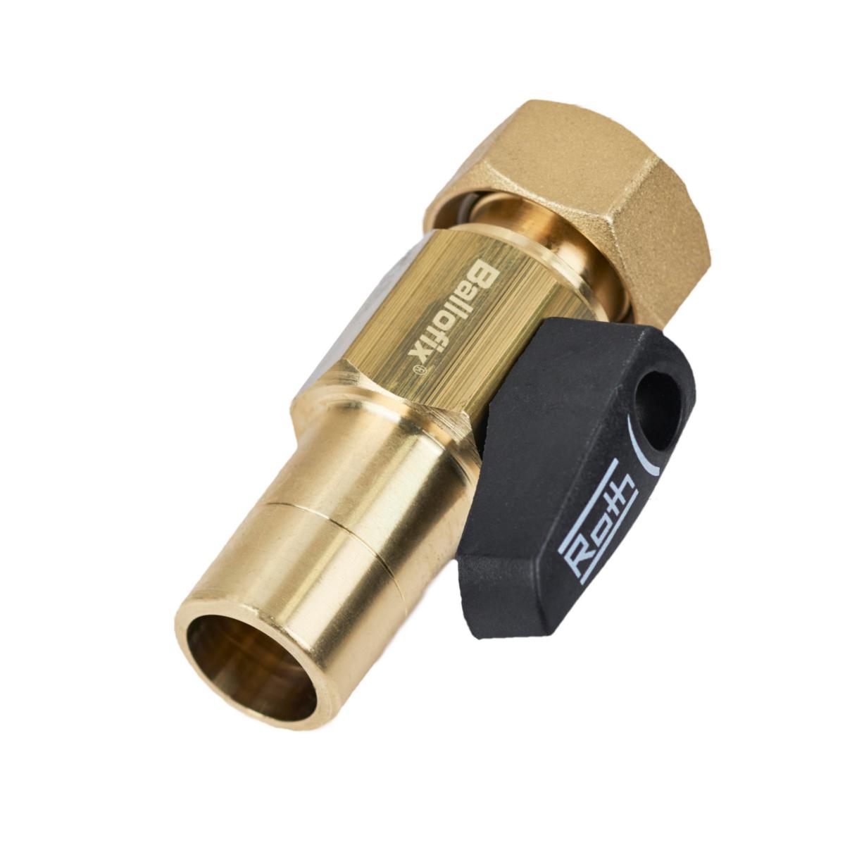 Vannmålerkobling, rett med utv.nippel, Roth - 22 x 3/4"Roth vannmålerkobling rett med utvendig nippel