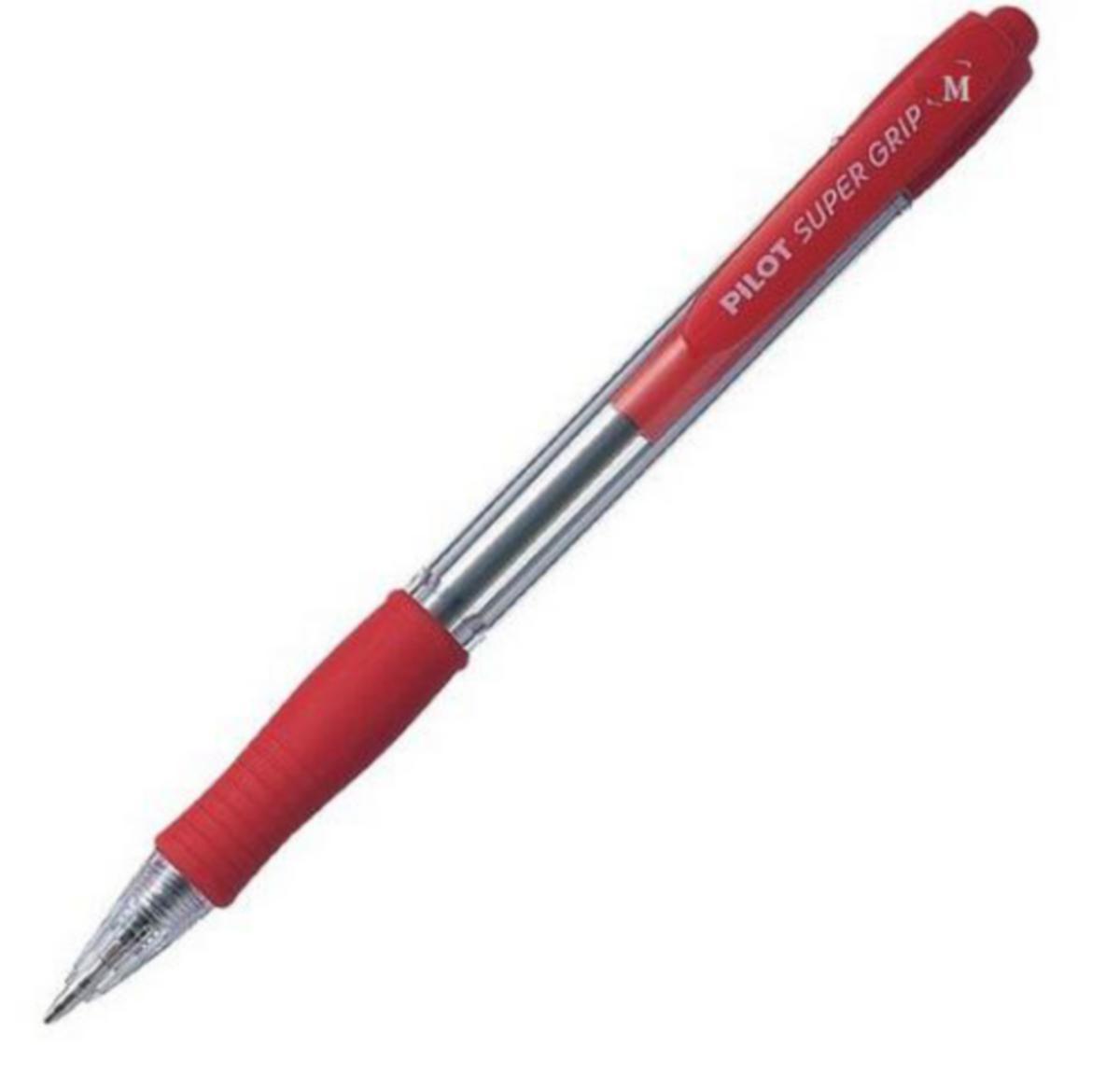 Kulepenn Pilot Supergrip M - Kulepenn Pilot Supergrip M Rød