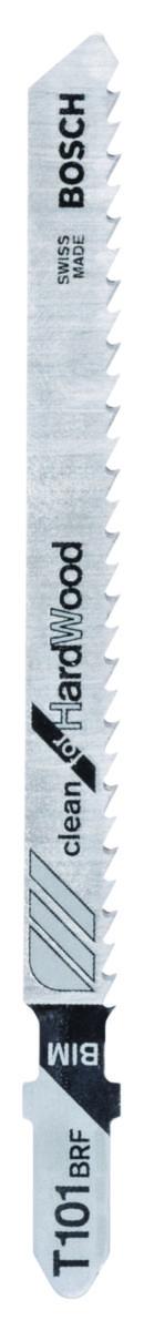 Stikksagblad Bosch BIM - Stikksagblad T 101 BRF Bosch Clean for Hard Wood 5pk