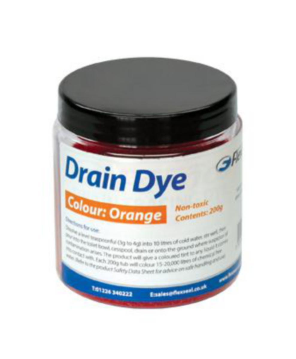 Fargestoff avløpsrør - Drain Dye fargestoff Oransje 200 gram