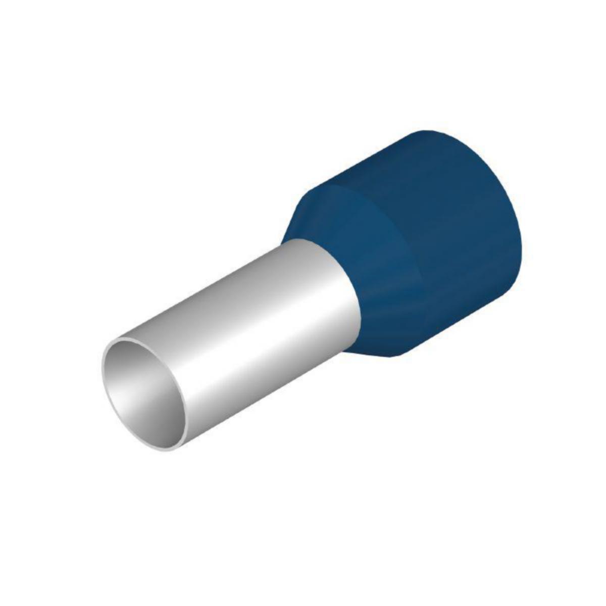 Endehylse med Plastkrage Standard Weidmuller - H16,0/22D BL