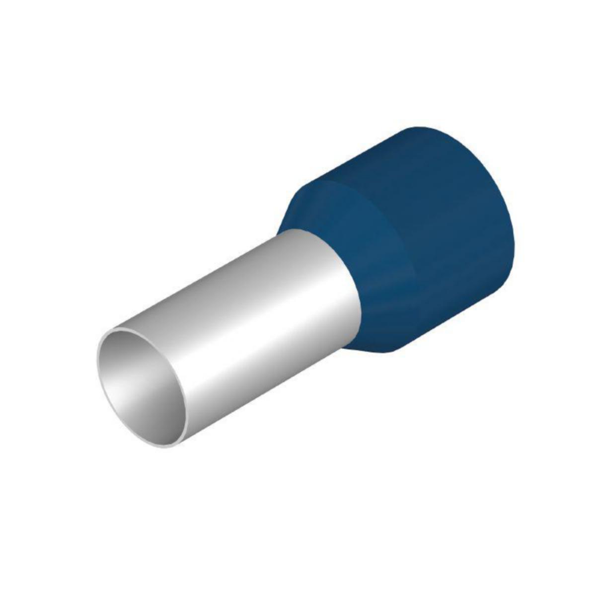 Endehylse med Plastkrage Standard Weidmuller - H50,0/36D BL