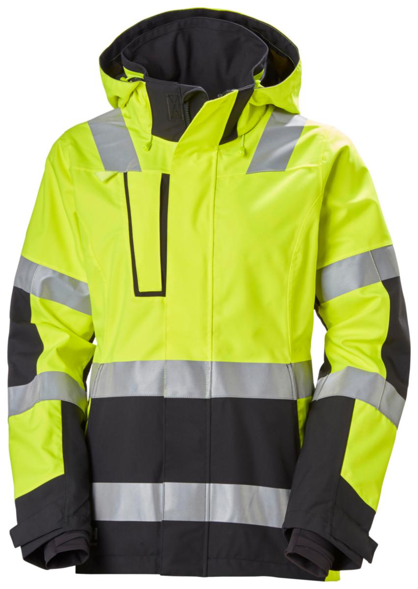 Vinterjakke allværs dame HH Luna HiVis kl.2 - Vinterjakke dame HH Luna HiVis kl.2 gul/koksgrå str M