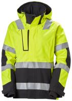 Vinterjakke dame HH Luna HiVis kl.2 gul/koksgrå str M