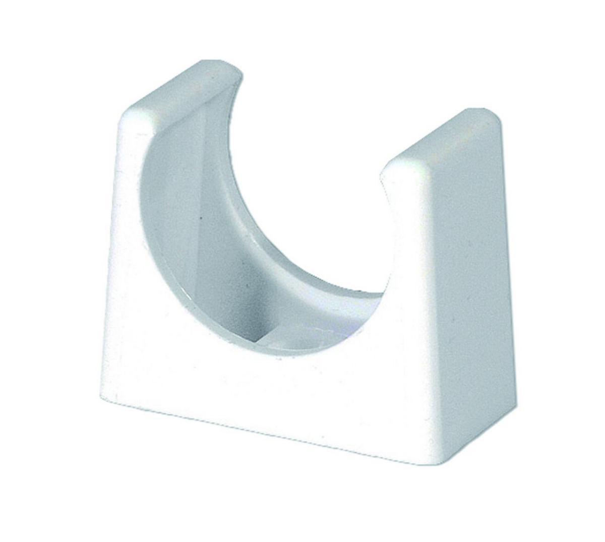Rørklamme 32 hvit Purus - 32 mm sneppklammer 52096 hvit