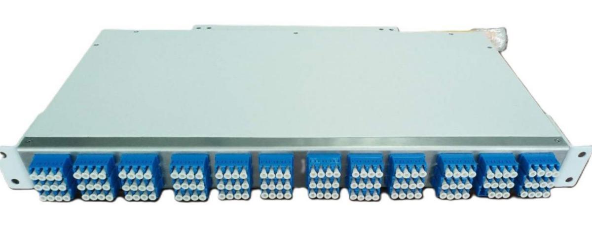 Fiberpanel Ducatel 1U med G48 fiber preterm kabel SC/APC - Fiberpanel 1U med G48 fiber preterm kabel SC/APC 250µm 20m