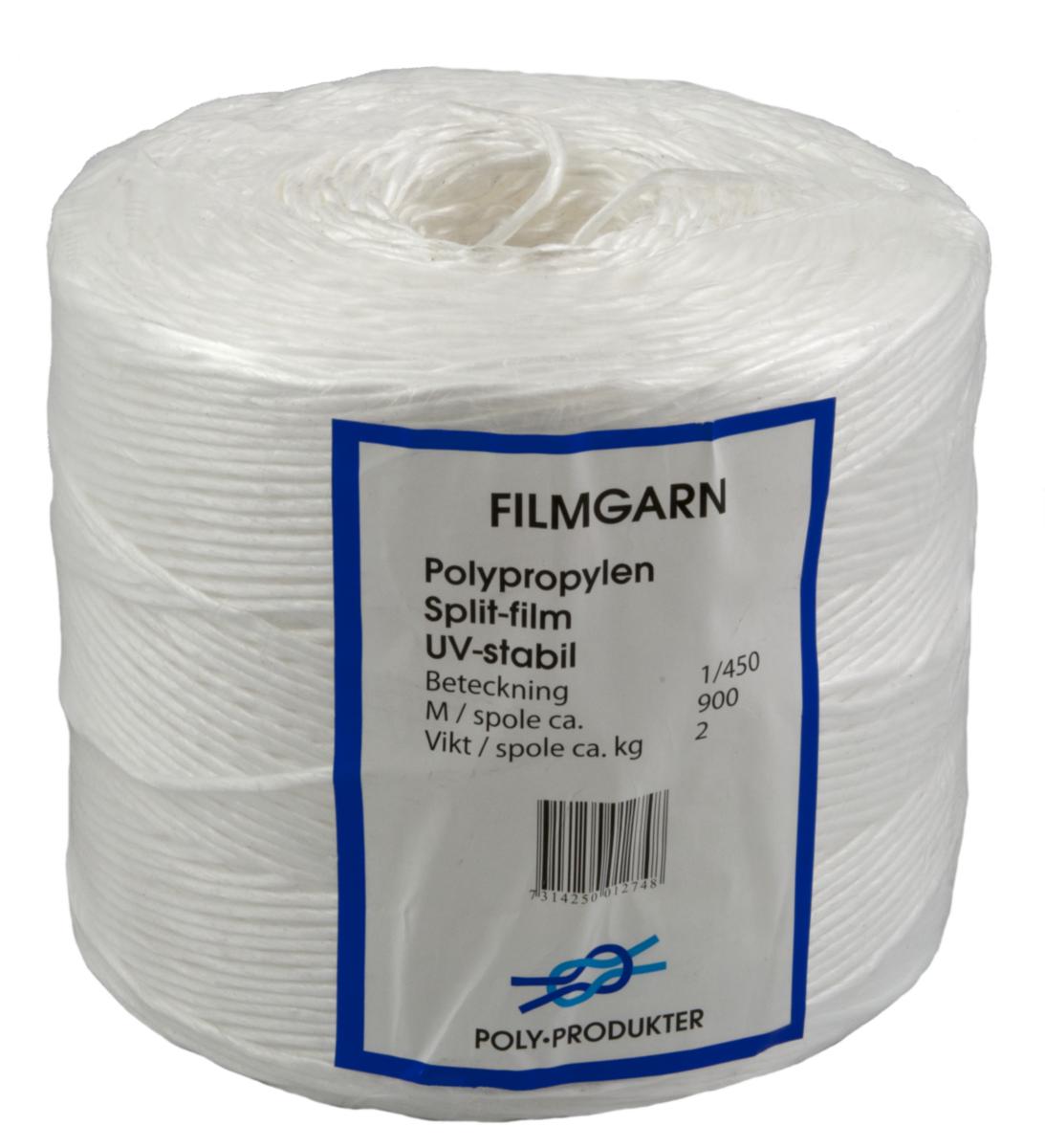 PP-garn Poly Produkter - Bindegarn polypropylen Polyprodukter 2.2mm 900m hvit
