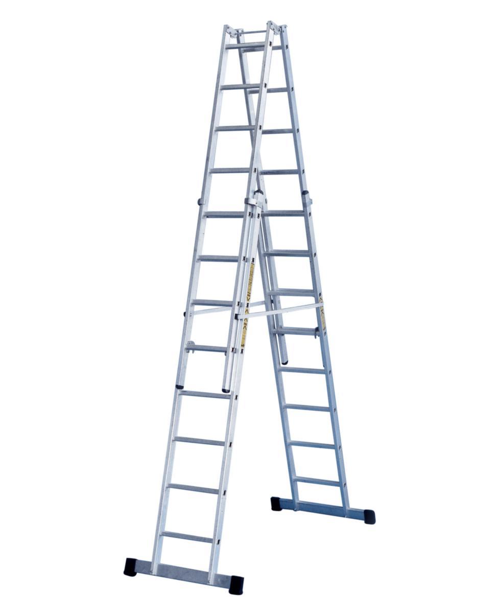Hallstige Zarges S 212 - Hallstige S212 Z600 6.05m Zarges 4-delt 6.05m 41324