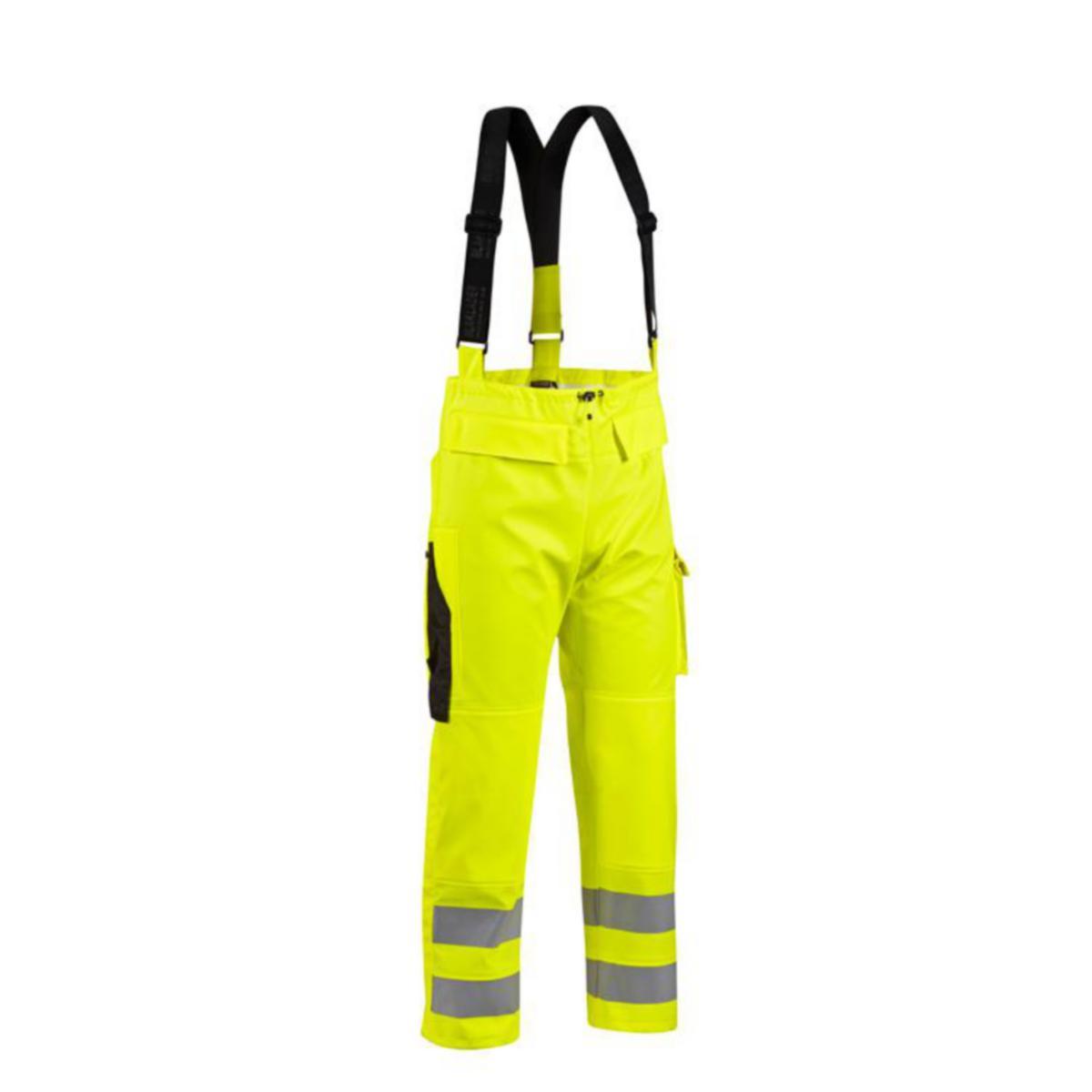 Regnbukse Blåkläder 1302 LEV 2 HiVis kl.2 - Regnbukse Blåkläder 1302 LEV 2 HiVis kl.2 gul/svart str XL