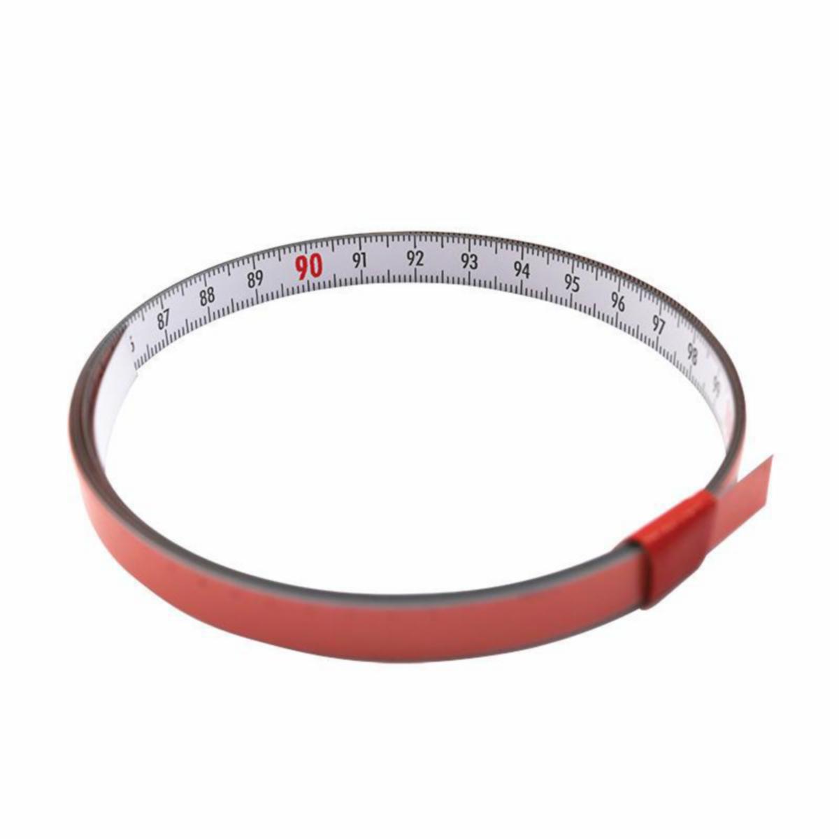 Stålmålebånd Diesella selvheftende V mot H - Stålmålebånd selvheftende Diesella 1mX10mm V mot H hvit
