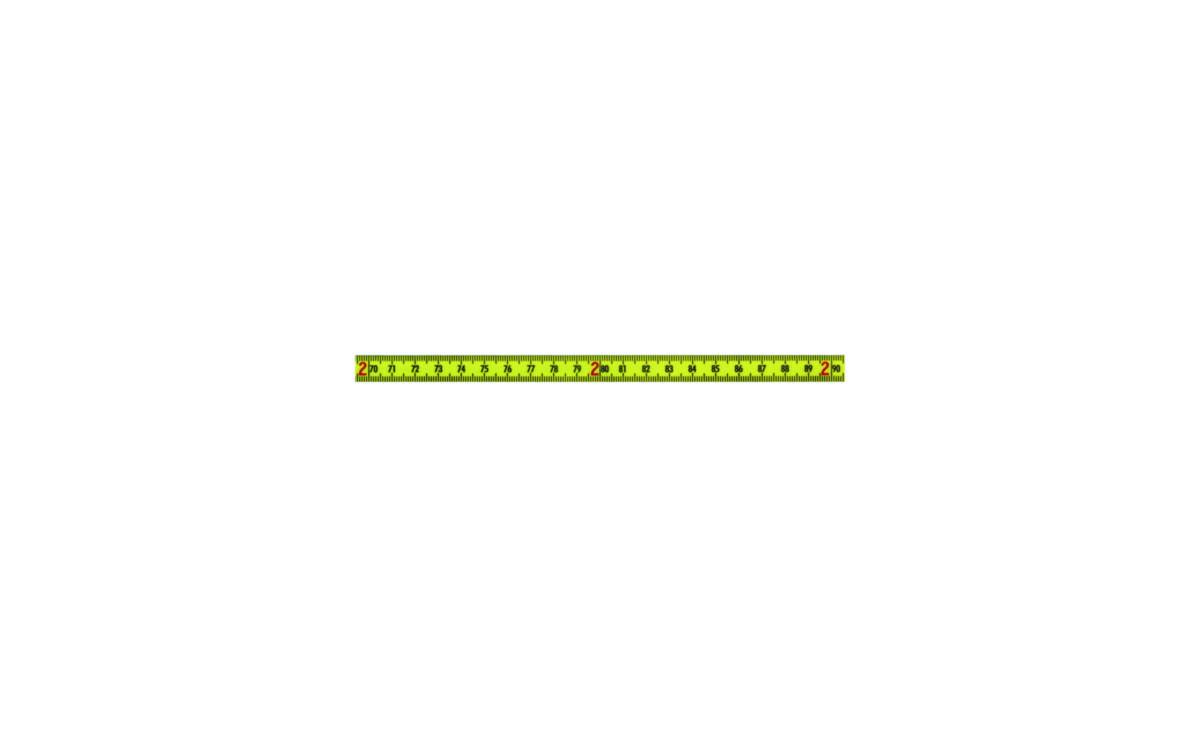 Stålmålebånd Diesella selvheftende V mot H - Stålmålebånd selvheftende Diesella 10mX13mm V mot H gul