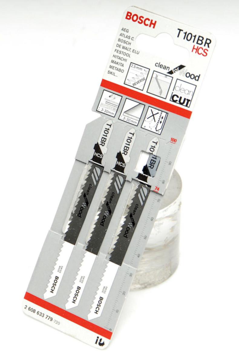 Stikksagblad Bosch T 101 BR HCS - Stikksagblad T 101 BR Bosch Clean for Wood 3pk