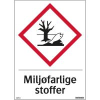 Skilt Systemtext "Miljøfarlige stoffer"