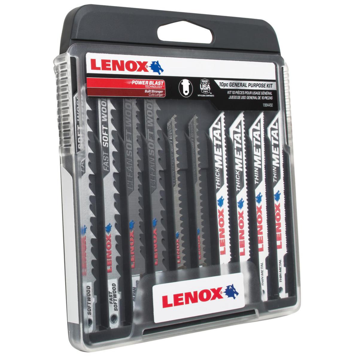 Stikksagbladsett Lenox Genral Purpose kit - Stikksagbladsett GP Lenox 10pk