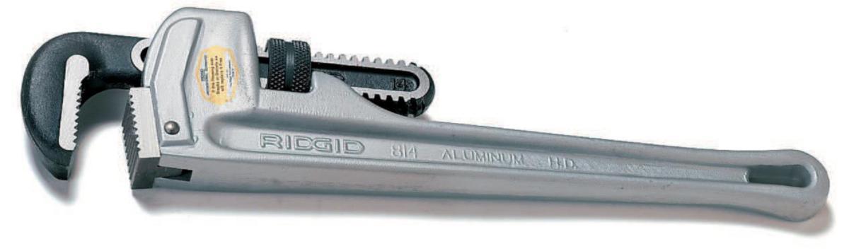 Rørtang Ridgid Aluminium - Rørtang rett Ridgid 10" aluminium