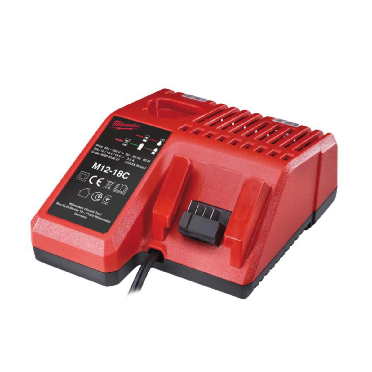 Batterilader M12-18 C - Batterilader M12-18 C Milwaukee 12V 18V