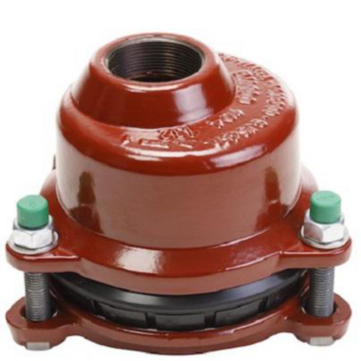 Endekappe WAGA MULTI/JOINT® 3207+ m/gj.uttak - DN125 x 3/4" Waga endelokk MJ3207+ A4 EPDM - Strekkfast