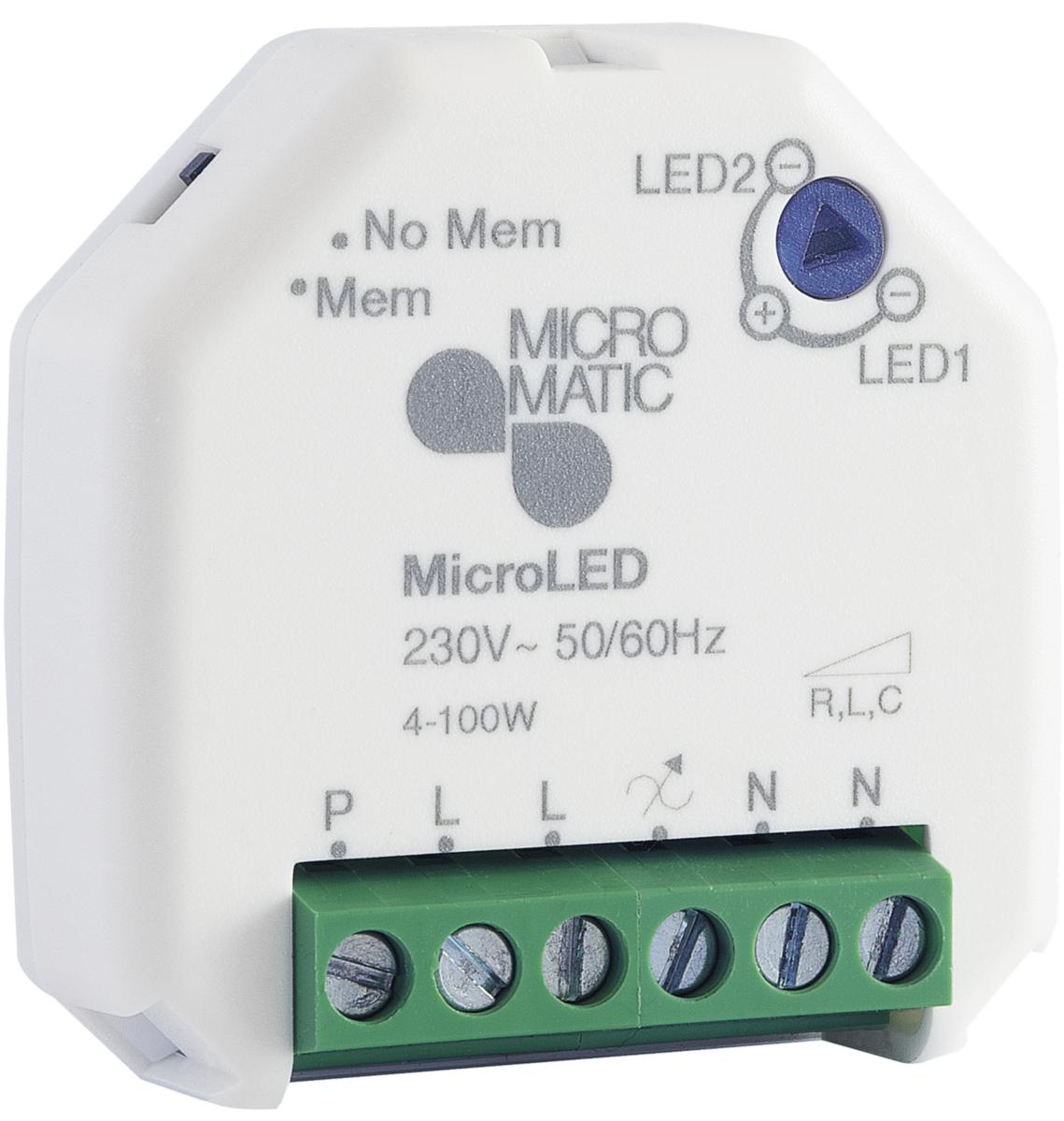 Dimmere Micro Matic/Function LED 4-100W - Dimmer Micro-LED 4-100W 
