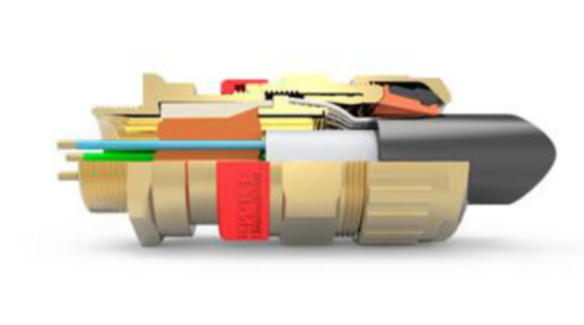 Nippel ICG653/UNIV messing Hawke Adeptor - ICG653/univ/B M25kabelinf AtEX Exde (16,2-18,4 / 16,9-26,0)