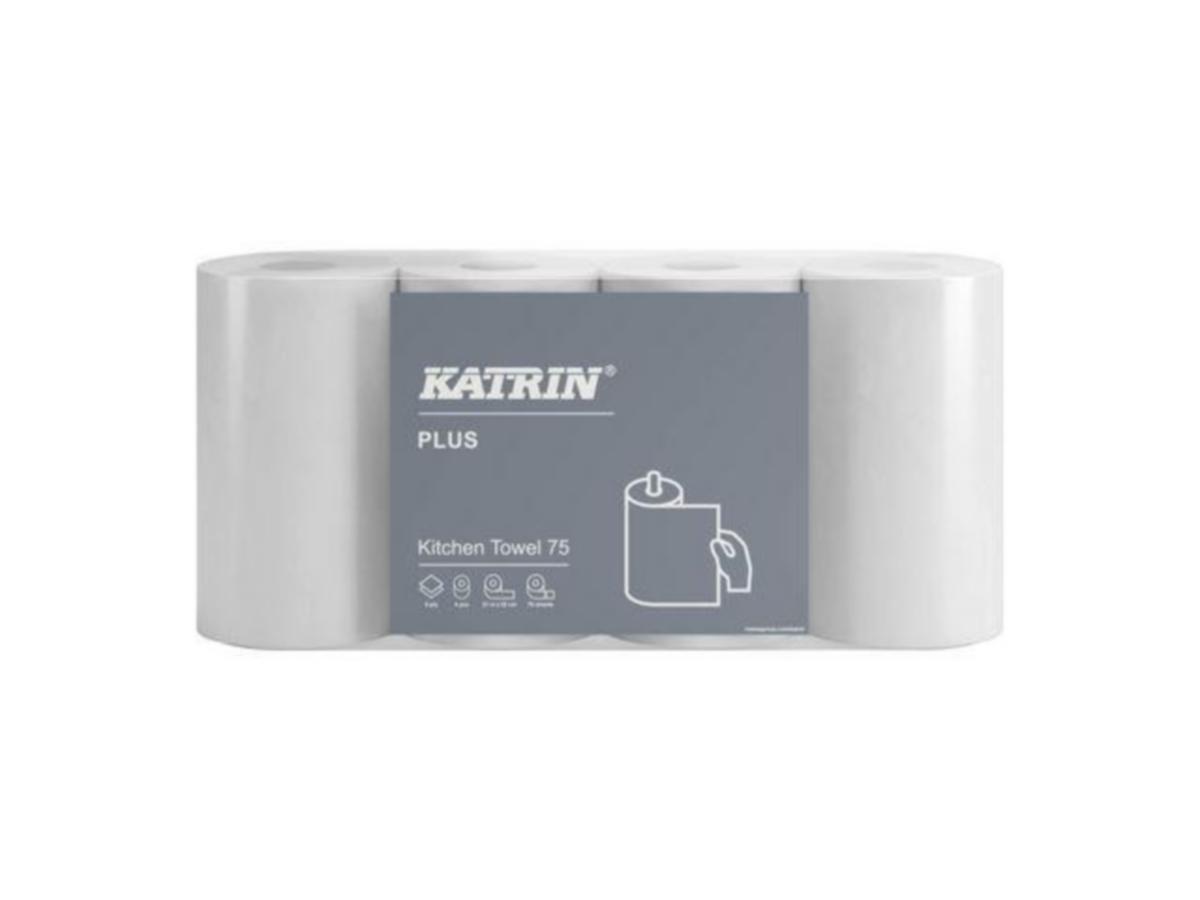 Kjøkkenrull KATRIN® - Kjøkkenrull Plus 2-lag 21m Katrin 4pk 225960