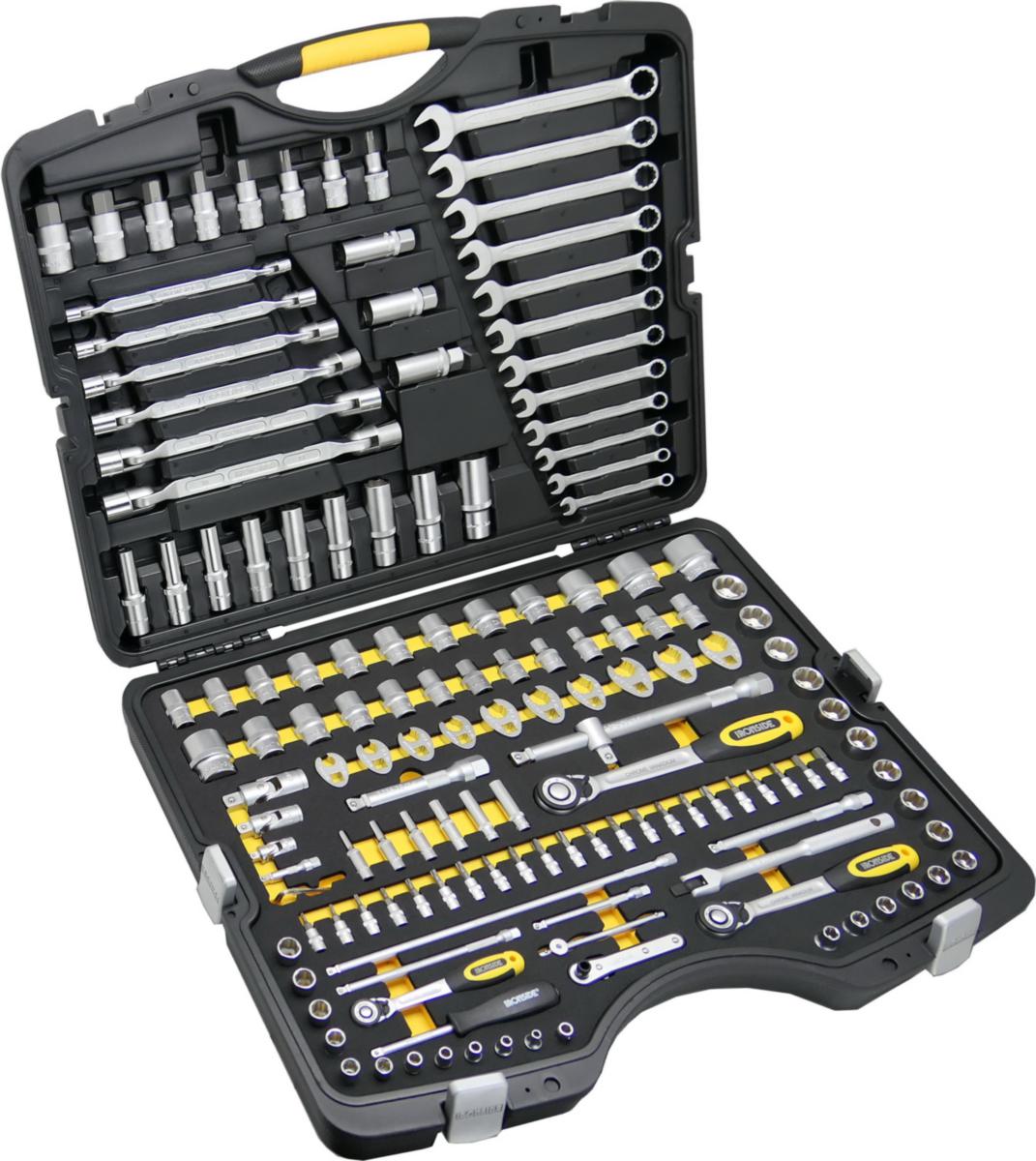 Pipesett Ironside 1/4", 3/8", 1/2", 148 deler - Pipesett 1/4"+ 3/8"+ 1/2" Ironside 148 deler flankdrive