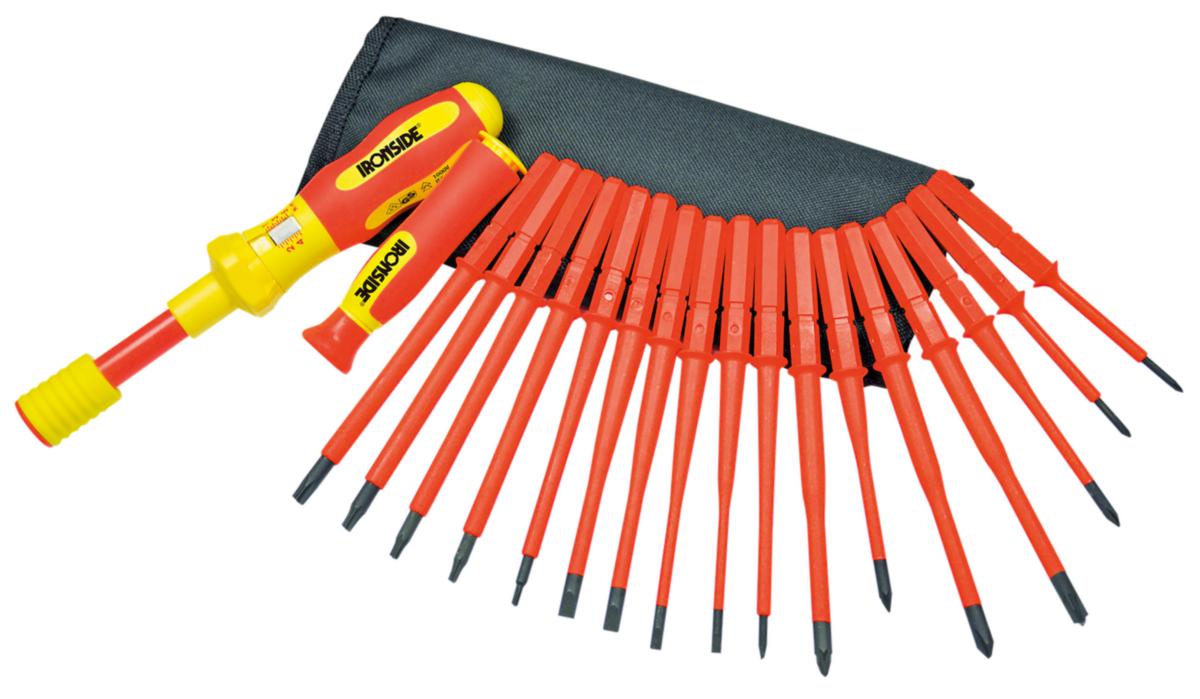 Momenttrekkersett Ironside 1000V 19 deler - Momenttrekkersett Ironside 1000V 1-5Nm 19 deler