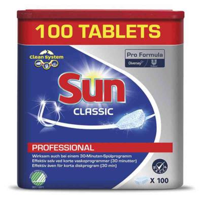 Maskinoppvaskmiddel Classic Sun Professional 100 tabletter