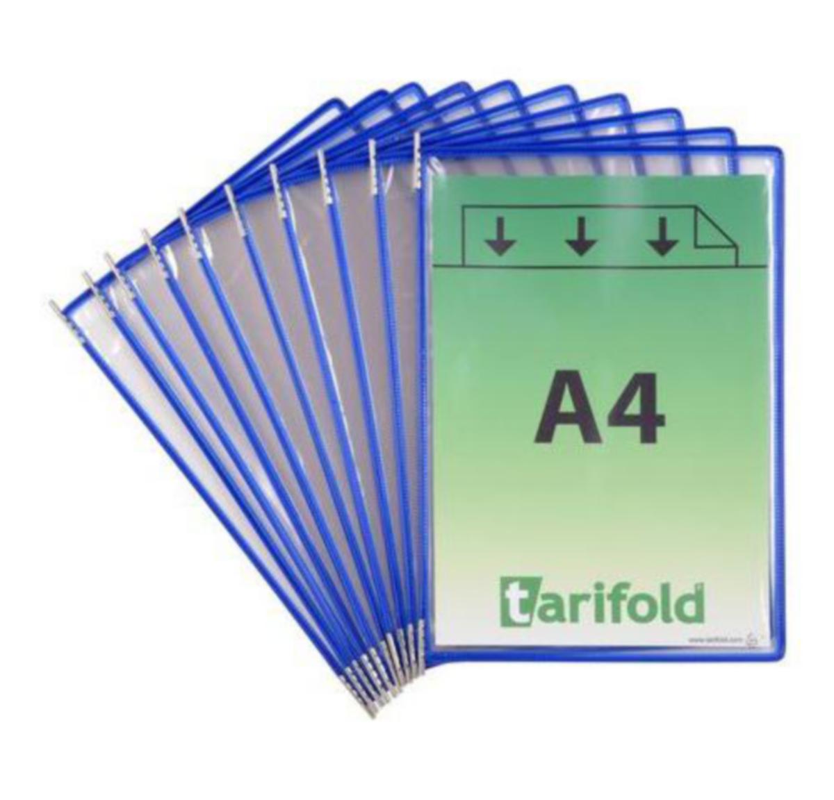 Lomme tarifild® A4 PP - Lomme A4 PP Tarifold Blå 10pk