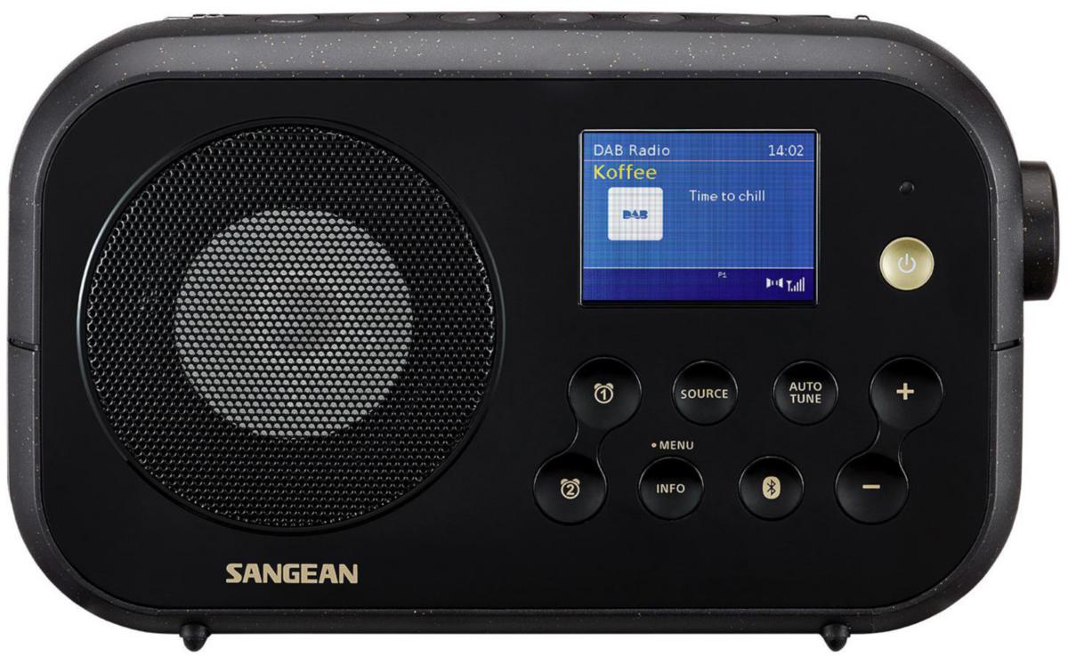 Radio Bluetooth Sangean FM/DAB - Radio Bluetooth FM/DAB Sangean ladbar svart