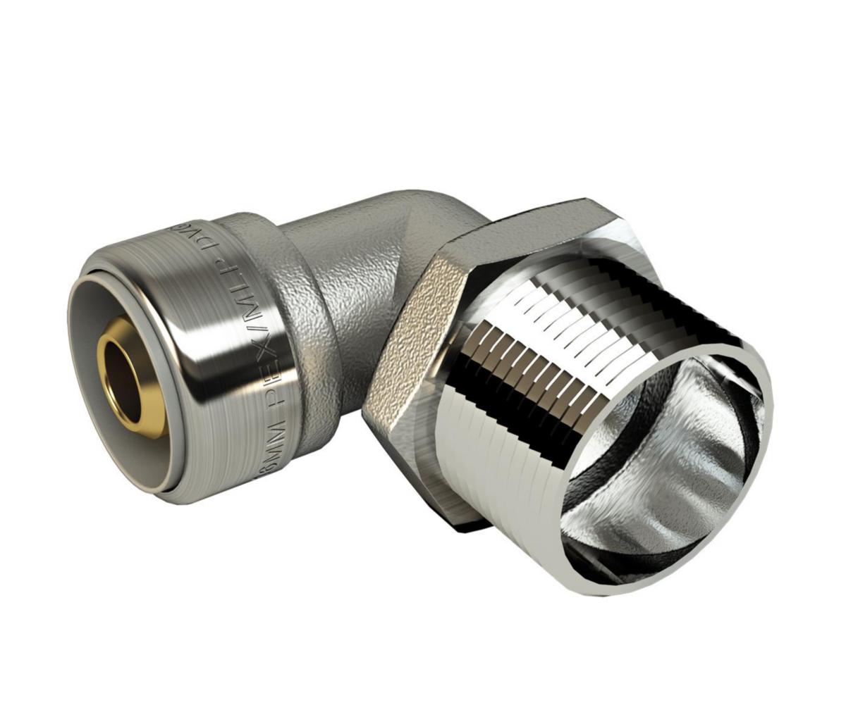 Albu PF, LK - AX16 x ½" PF Albu 90° utv. gj LK Pex