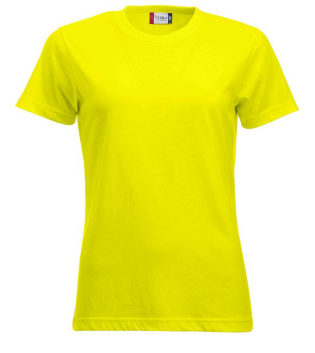T-skjorte dame Clique™ New Classic-T Visibility - T-skjorte dame Clique New Classic-T HiVisgul str XL