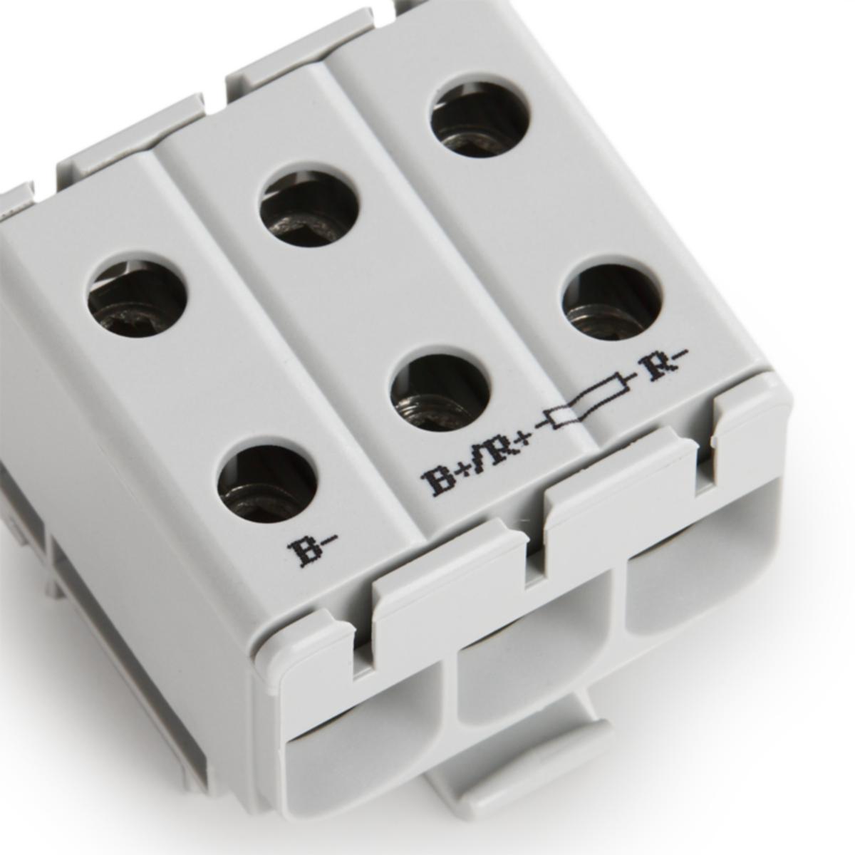 Universalklemmer Ensto Nor KE 61 Al/Cu - Universal avgr.klemme KE61.03 grå 6-50mm2Al/2.5-50mm2Cu