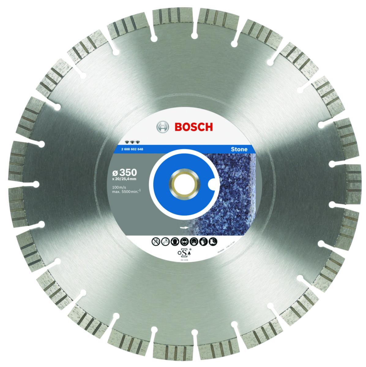 Diamantkappeskive Bosch Best for Stone - Diamantkappeskive Bosch 300x20+25.40x2.8x15 Best Stone