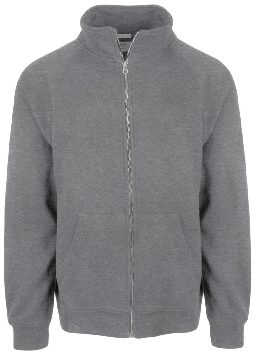 Collegejakke YOU® Kings Cardigan - Collegejakke YOU Kings Gråmelert str XS